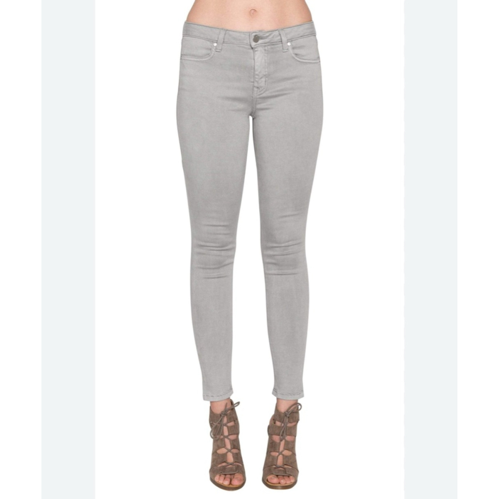 Level 99 Lily Skinny Straight Jeans Blue Gray Size 32 NWT Mid Rise Stretch Denim